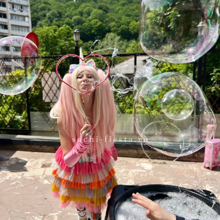 Шоу мыльных пузырей в Новосибирске