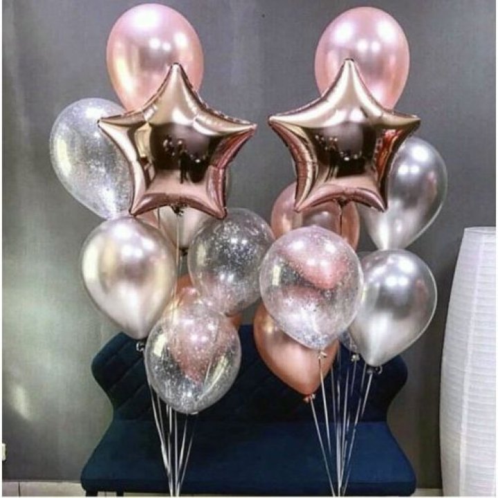 Фонтаны шаров "Дубль старт" в Новосибирске