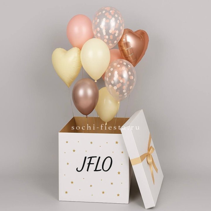 Коробка-сюрприз с шарами №2 в Новосибирске
