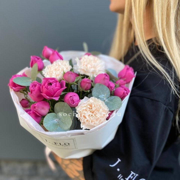 Букет с мисти бабблс №2 в Новосибирске