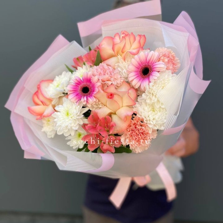 Яркий букет "Спринг" в Новосибирске