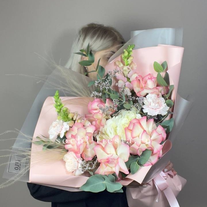  Букет  "Закат для неё" в Новосибирске