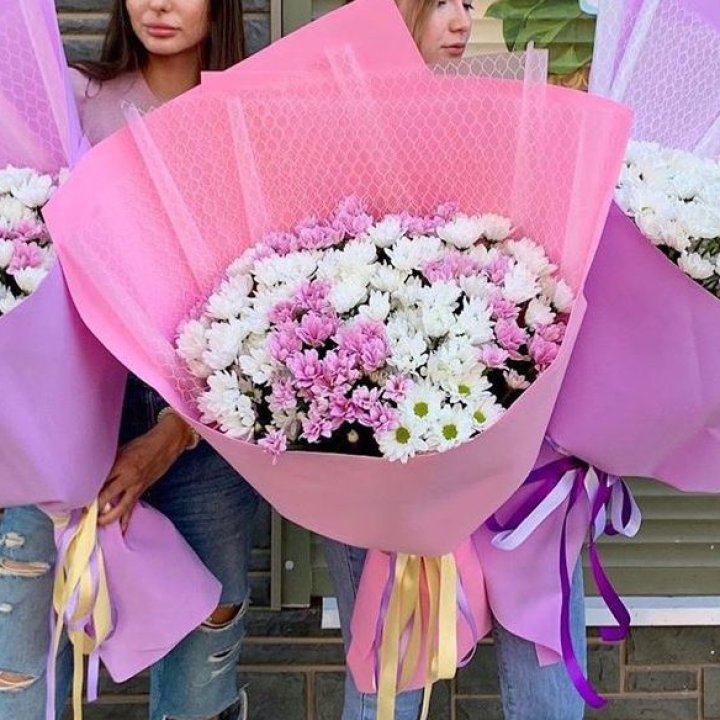 Букет хризантем №3 в Новосибирске