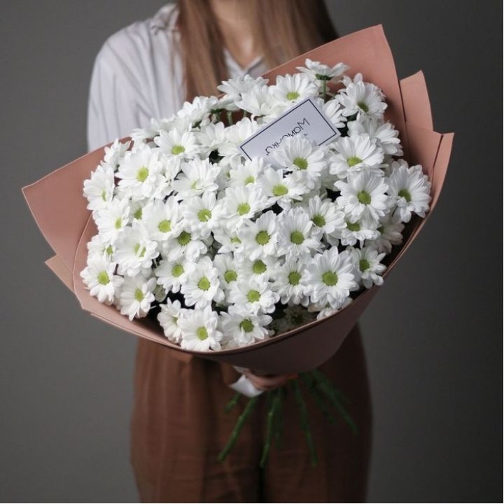 Хризантемы в крафте в Новосибирске