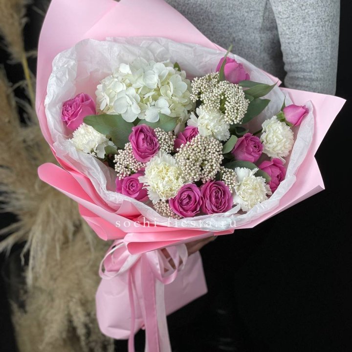 Букет с мисти бабблс №1 в Новосибирске