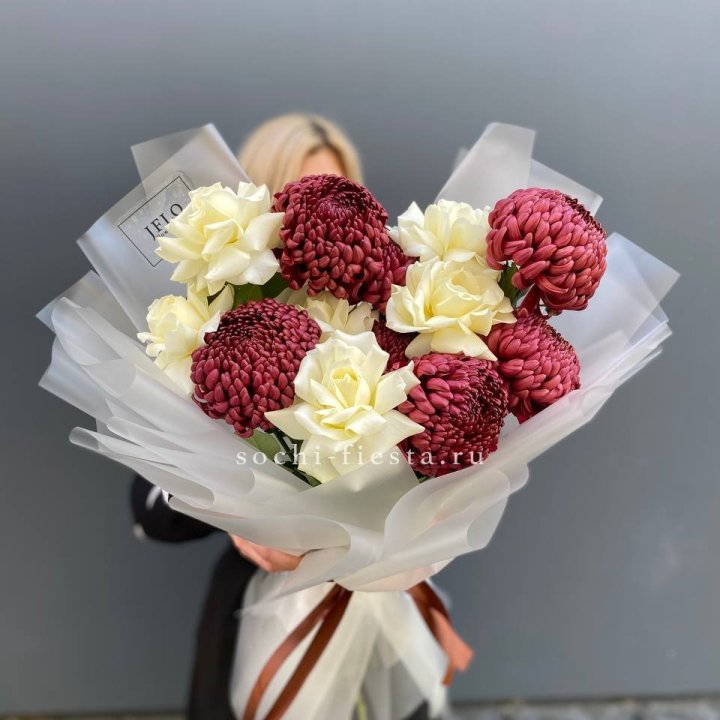 Дуо бигуди и розы в Новосибирске