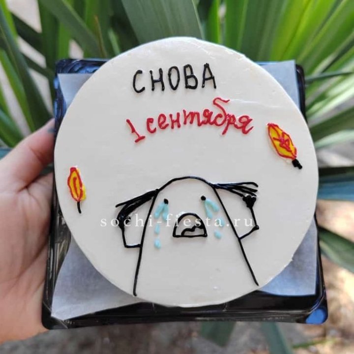 Бенто-торт "Не опять, а снова..." в Новосибирске