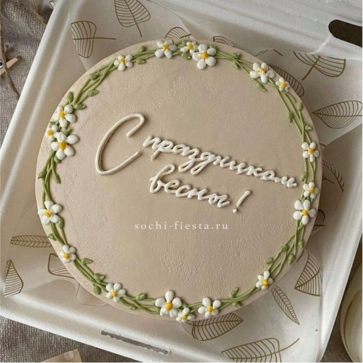 Бенто-торт "C праздником весны!"  в Новосибирске