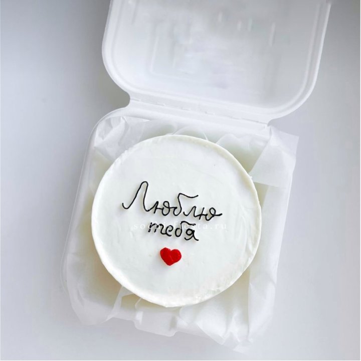 Бенто-торт "Люблю Тебя"  в Новосибирске