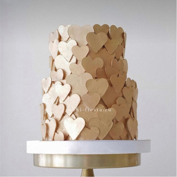 Торт "Hearts" gold в Новосибирске