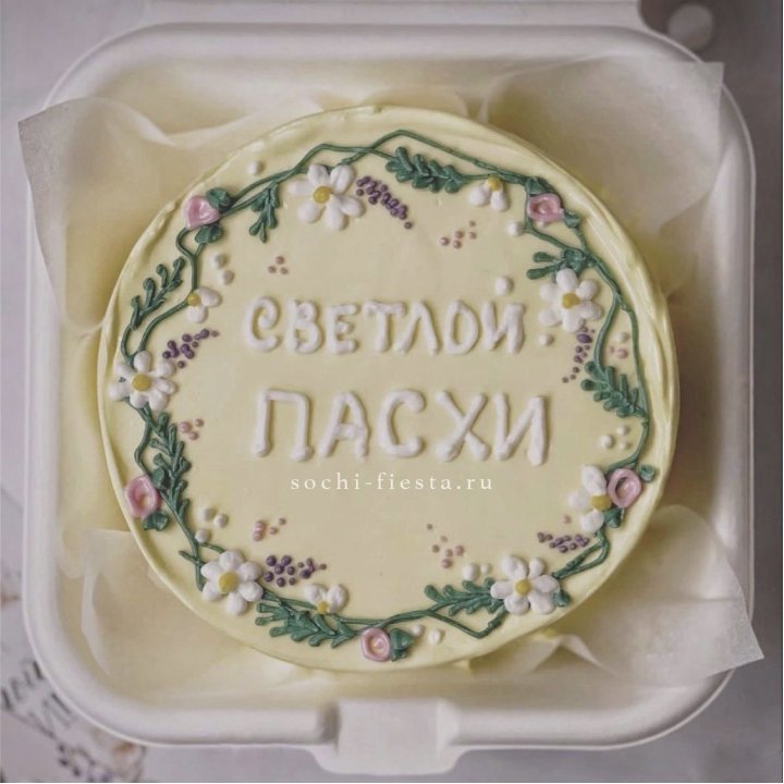 Бенто-торт "Светлой Пасхи" 2 в Новосибирске