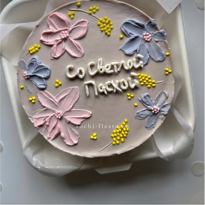 Бенто-торт "Светлой Пасхи" 3 в Новосибирске