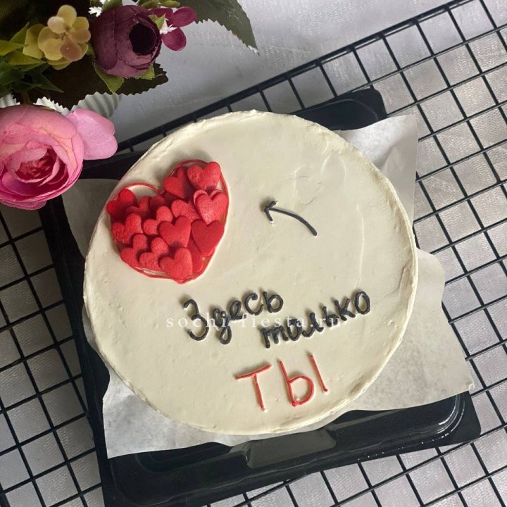 Бенто-торт "В моем сердце только ты"  в Новосибирске