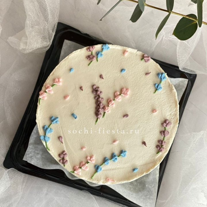 Бенто-торт "Лаванда" в Новосибирске