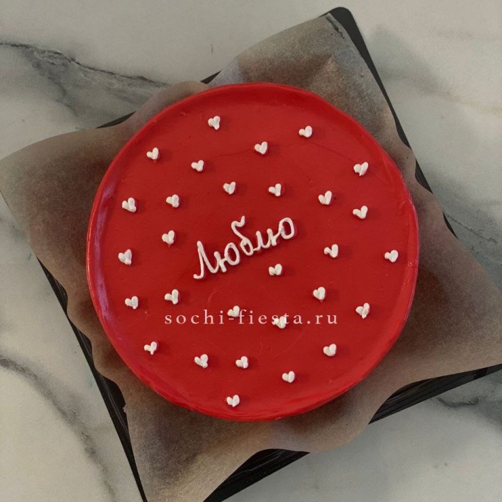 Бенто-торт "Люблю" в Новосибирске
