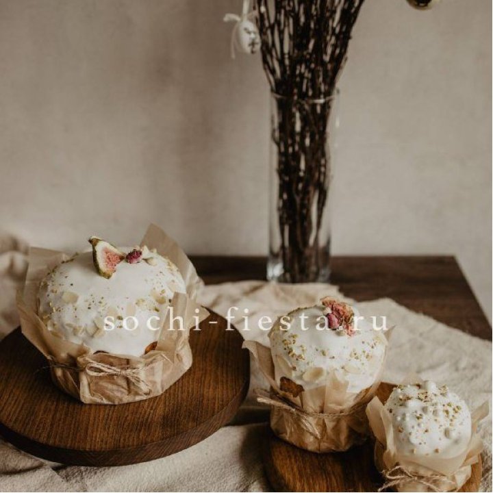 Кулич мини с изюмом в Новосибирске