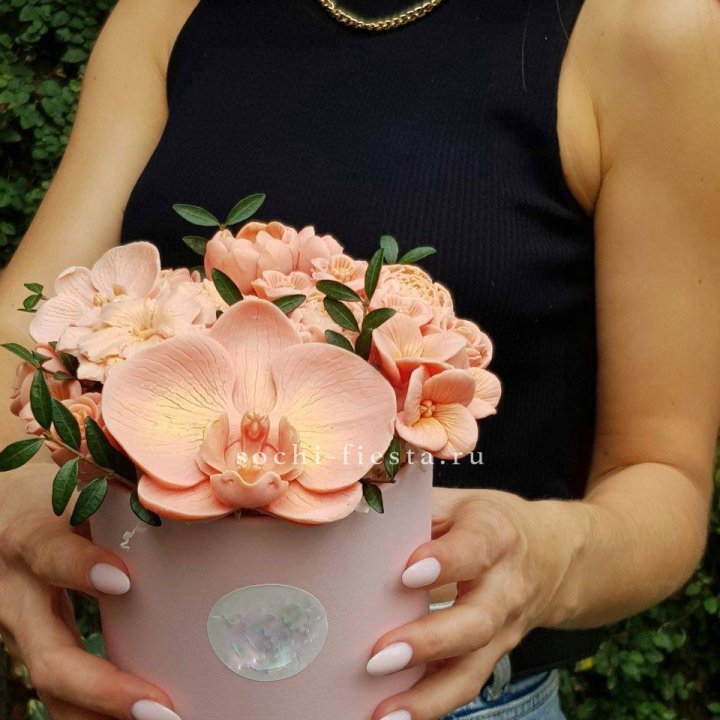 Шоколадный букет Орхидей в Новосибирске