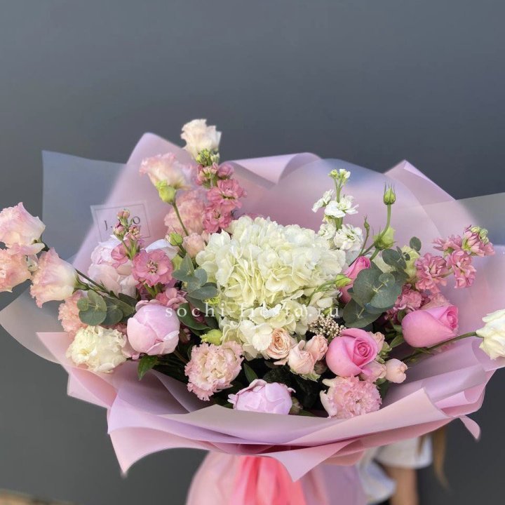 Дизайнерский букет "Фламинго" в Новосибирске