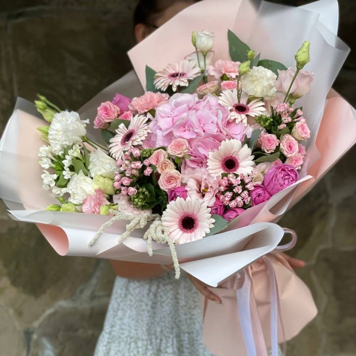 Авторский букет Пич в Новосибирске