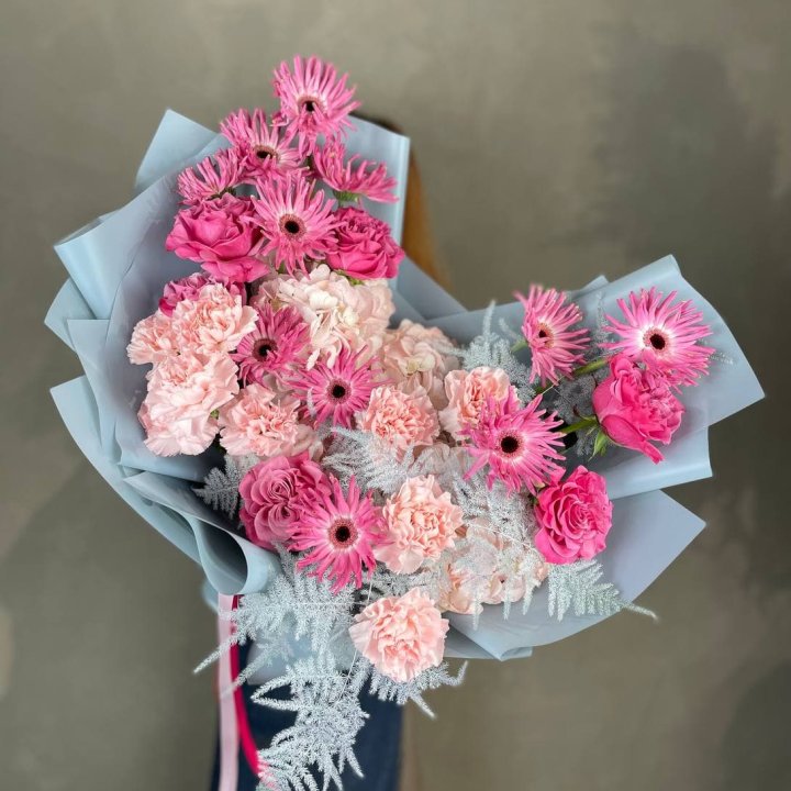 Дизайнерский букет "Свит хаер" в Новосибирске