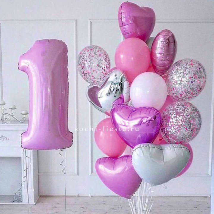 Набор шаров "С днем рождения" в Новосибирске