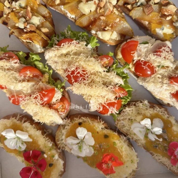 Брускетта «3 вкуса» в Новосибирске