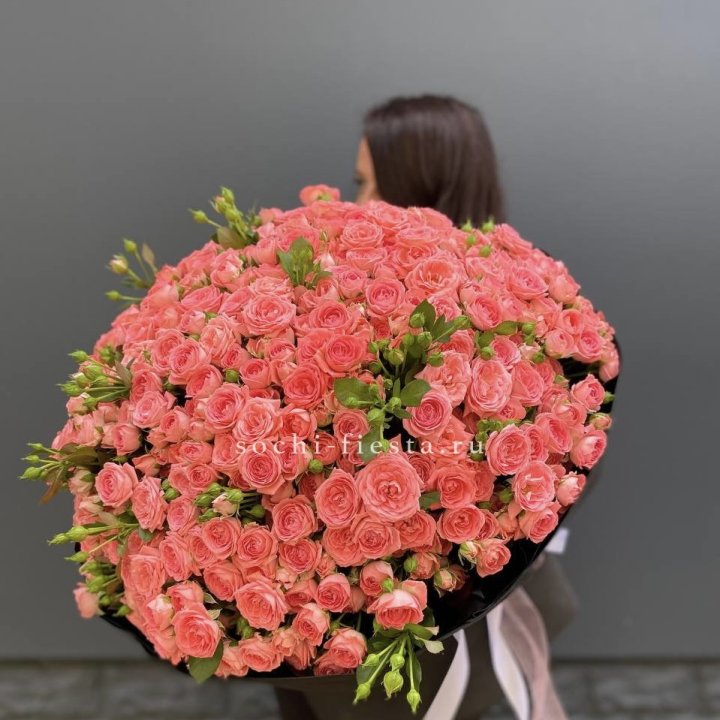 101 кустовая роза Барбадос в Новосибирске