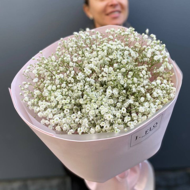 11 белых гипсофил в фоамиране в Новосибирске