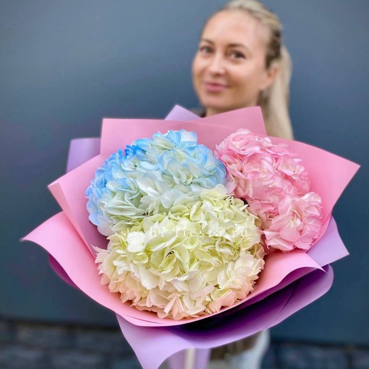 Букет гортензий "Тоника" в Новосибирске