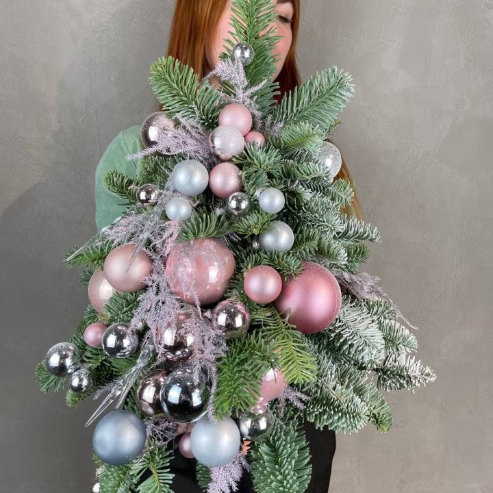 Новогодняя елочка "Розе голд" в Новосибирске