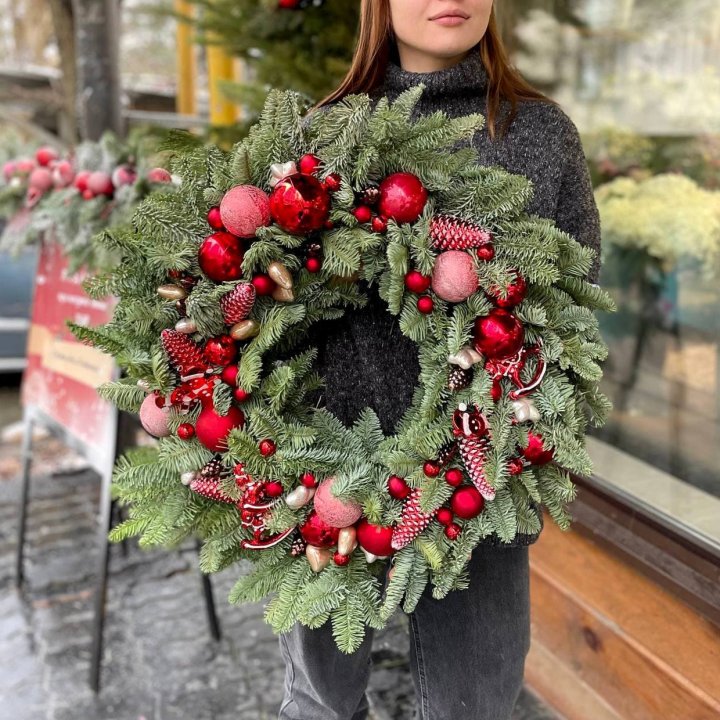 Рождественский венок  в Новосибирске