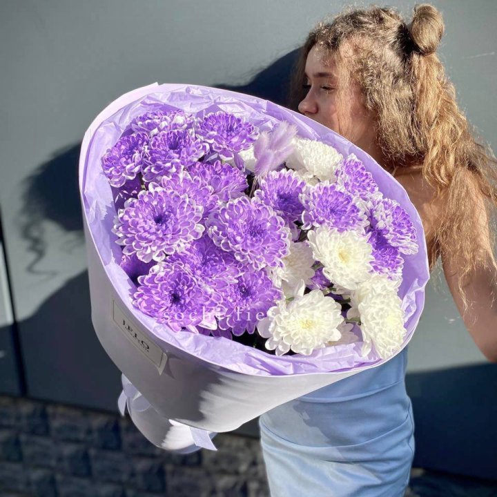  Букет хризантем "Сирена" в Новосибирске