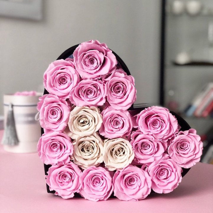 Сердце из роз в Новосибирске