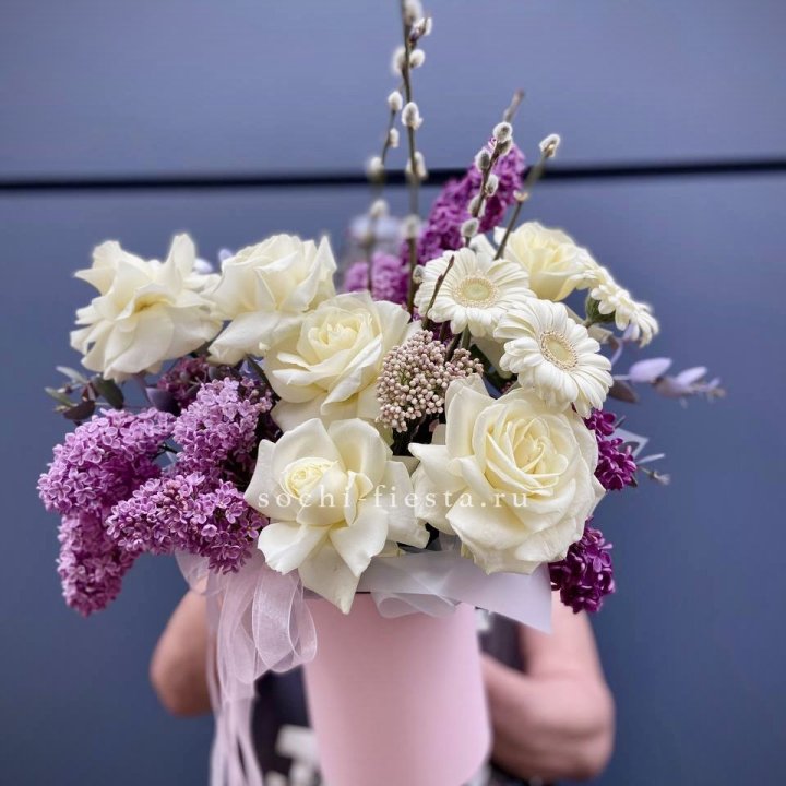 Цветочный бокс "Светлое Воскресенье" в Новосибирске