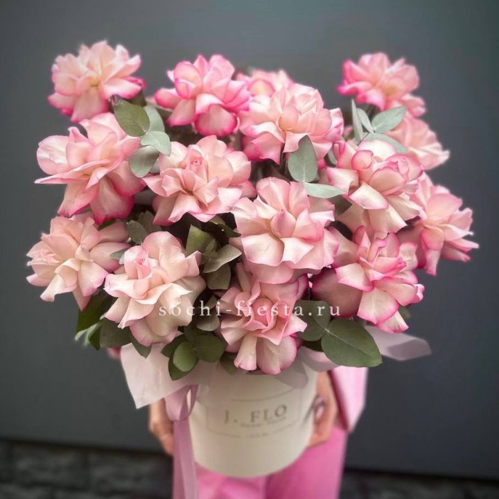 17 Французских  роз Венди в боксе в Новосибирске