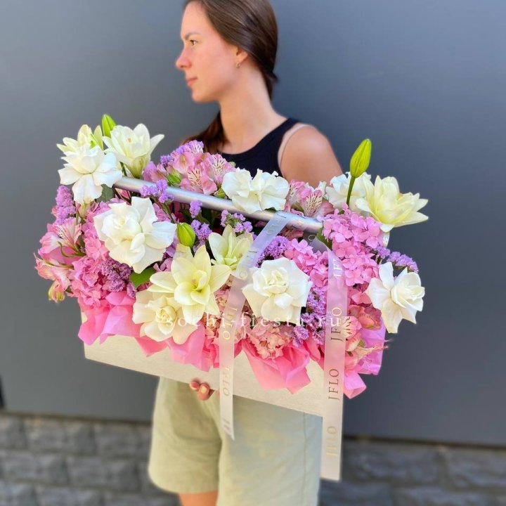 Большой бокс розовый в Новосибирске