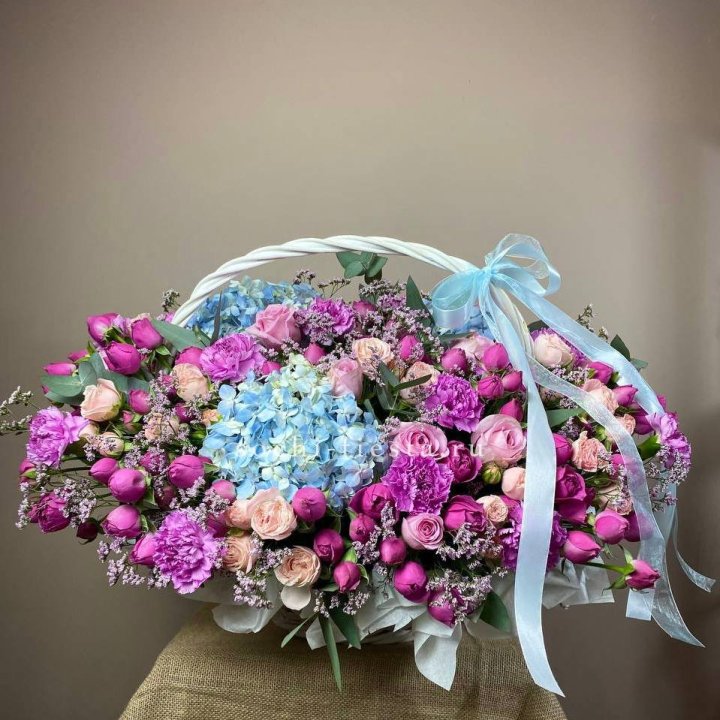 Авторская корзина "Лавандерия" в Новосибирске