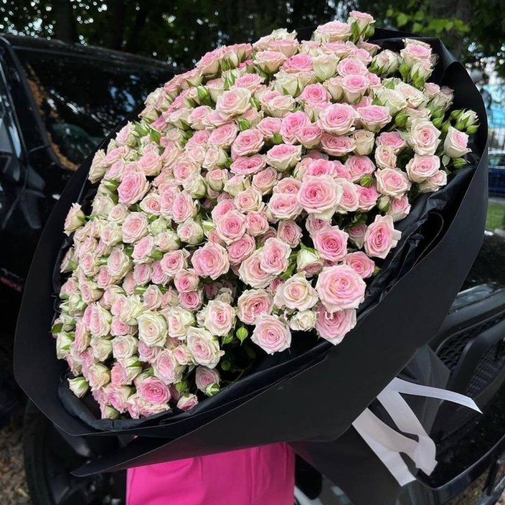 101 кустовая роза "Твистер" в Новосибирске