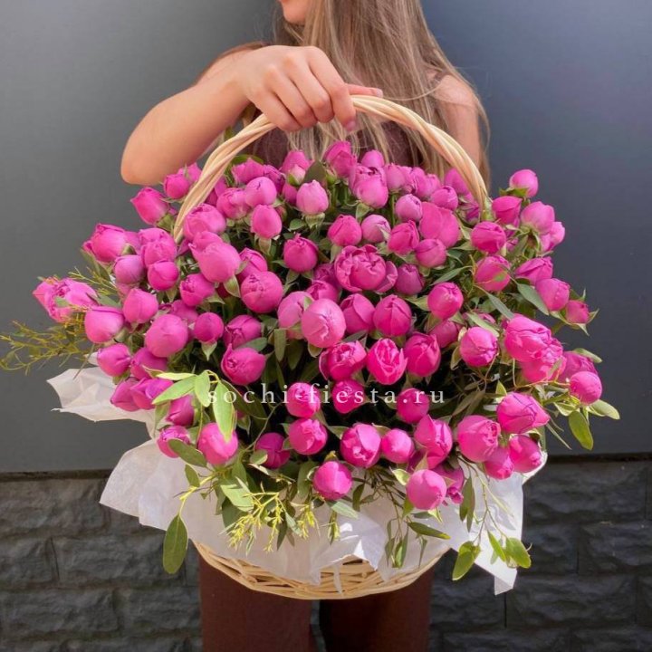 51 мисти баблс в корзине с доставкой в Новосибирске