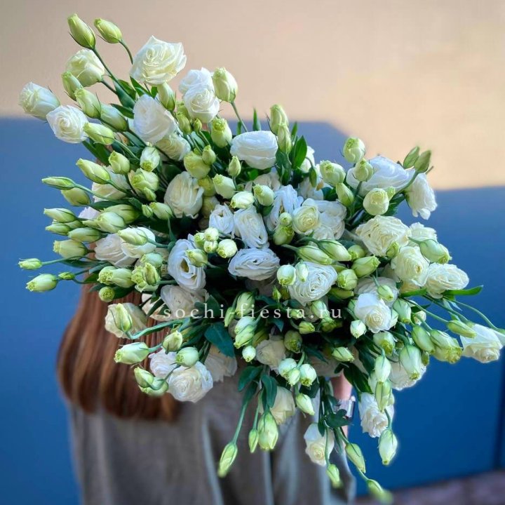 Охапка эустомы в Новосибирске