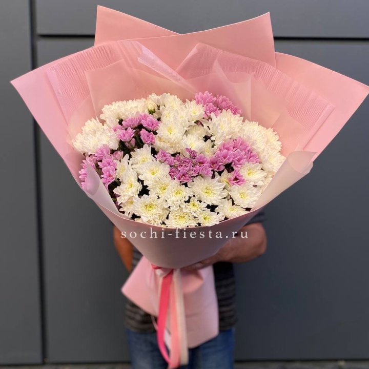 Букет хризантем- гигант  в Новосибирске
