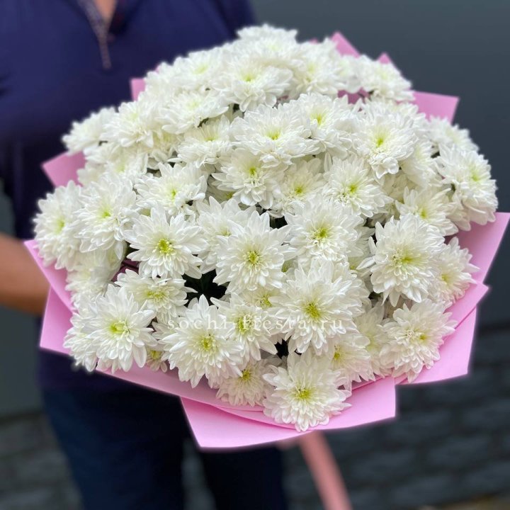  Букет 15 хризантем  в Новосибирске