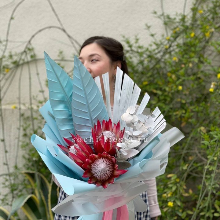 Букет из протеи "Клеопатра-2" в Новосибирске