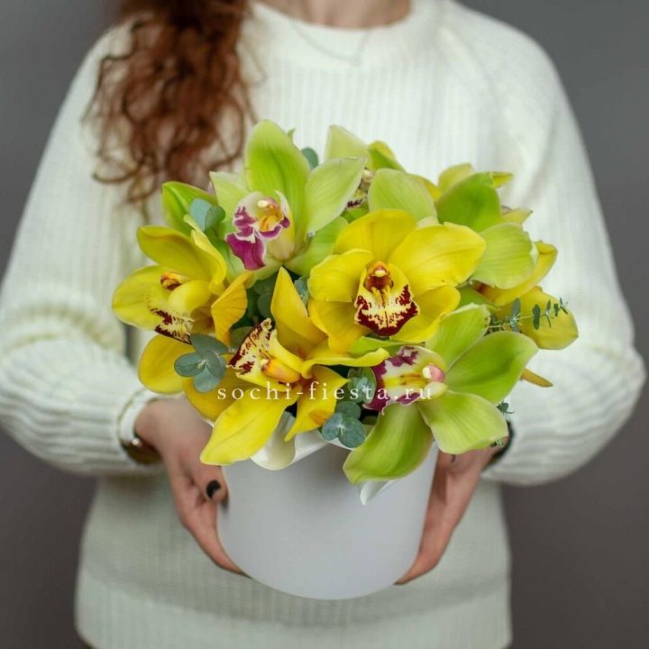 Бокс с орхидей №1 в Новосибирске