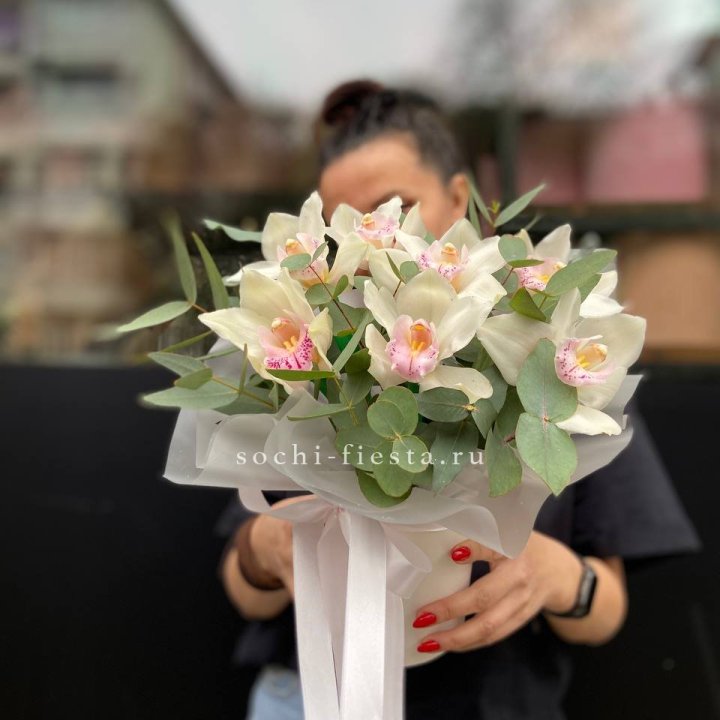 Бокс с орхидеями в Новосибирске