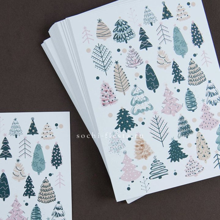 Открытка к букету "Елки" в Новосибирске