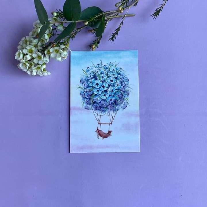 Открытка к букету "Флоростат" в Новосибирске