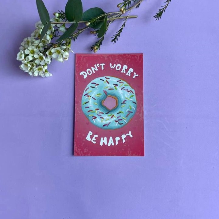 Открытка к букету "Не волнуйся..." в Новосибирске