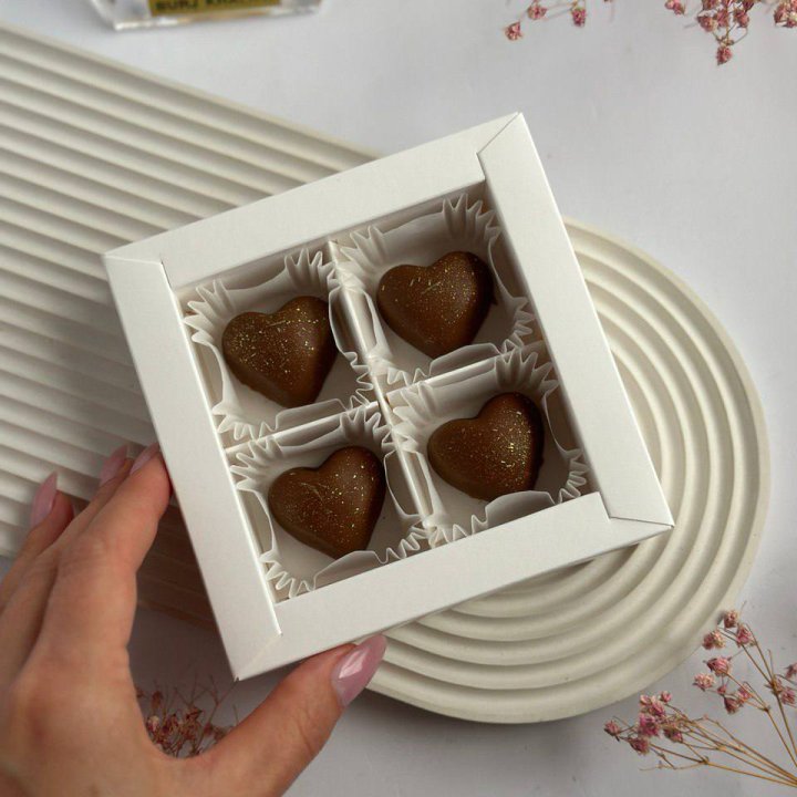 Бельгийский шоколад сердца в Новосибирске