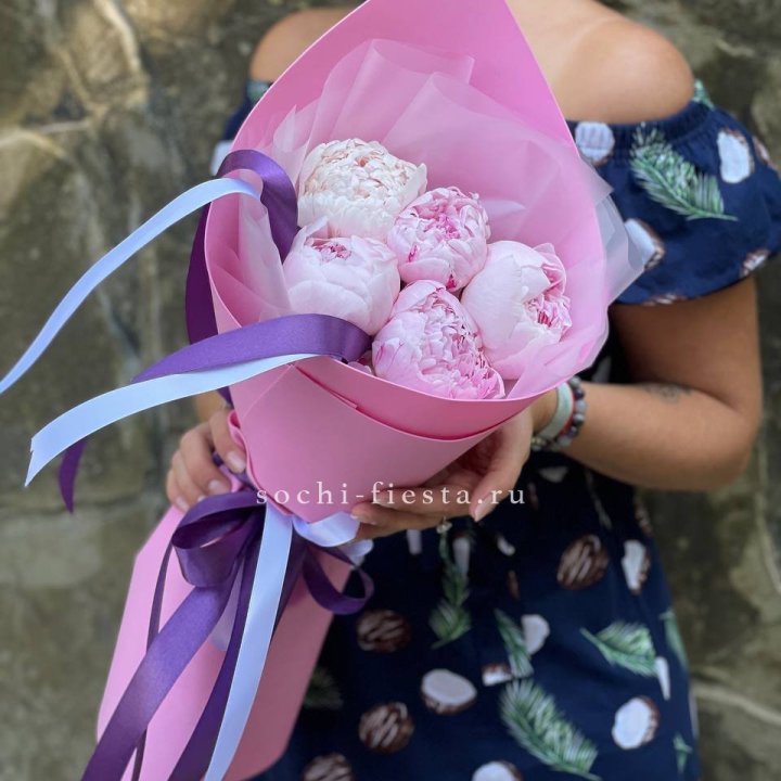 Букет пионов "НАЙ" в Новосибирске